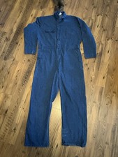 Vintage Big Ben Wrangler Denim Coveralls Made in USA Scovill Zipper Men's 46R