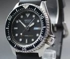 *New Batt & Band* Vintage SEIKO Diver 6458-6000 Black Kanji Quartz Men's Watch