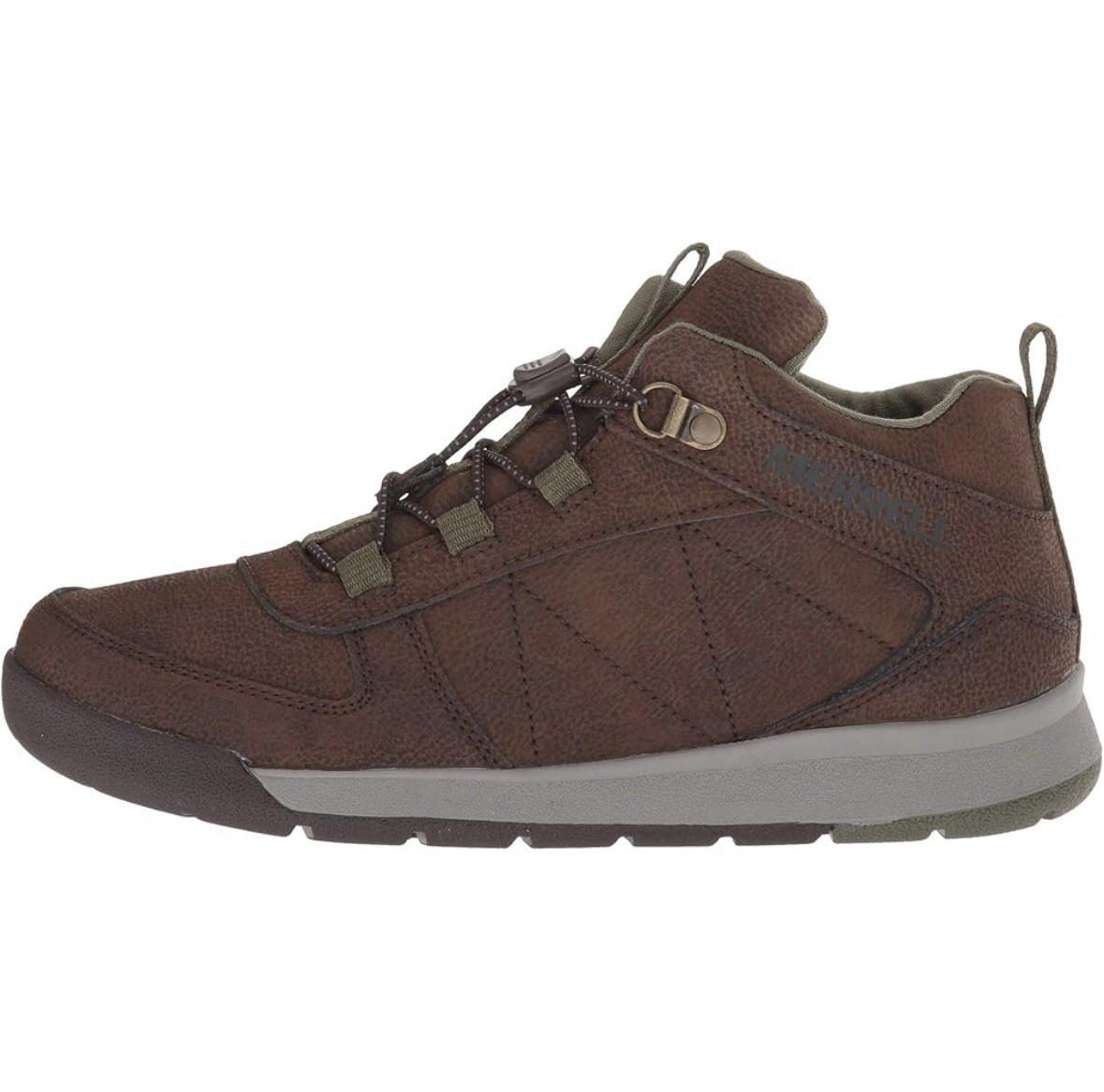 Merrell Burnt Rock Marrone Mid Top Sneakers da Escursionismo Ragazzi Giovani Taglia 6 Outdoor