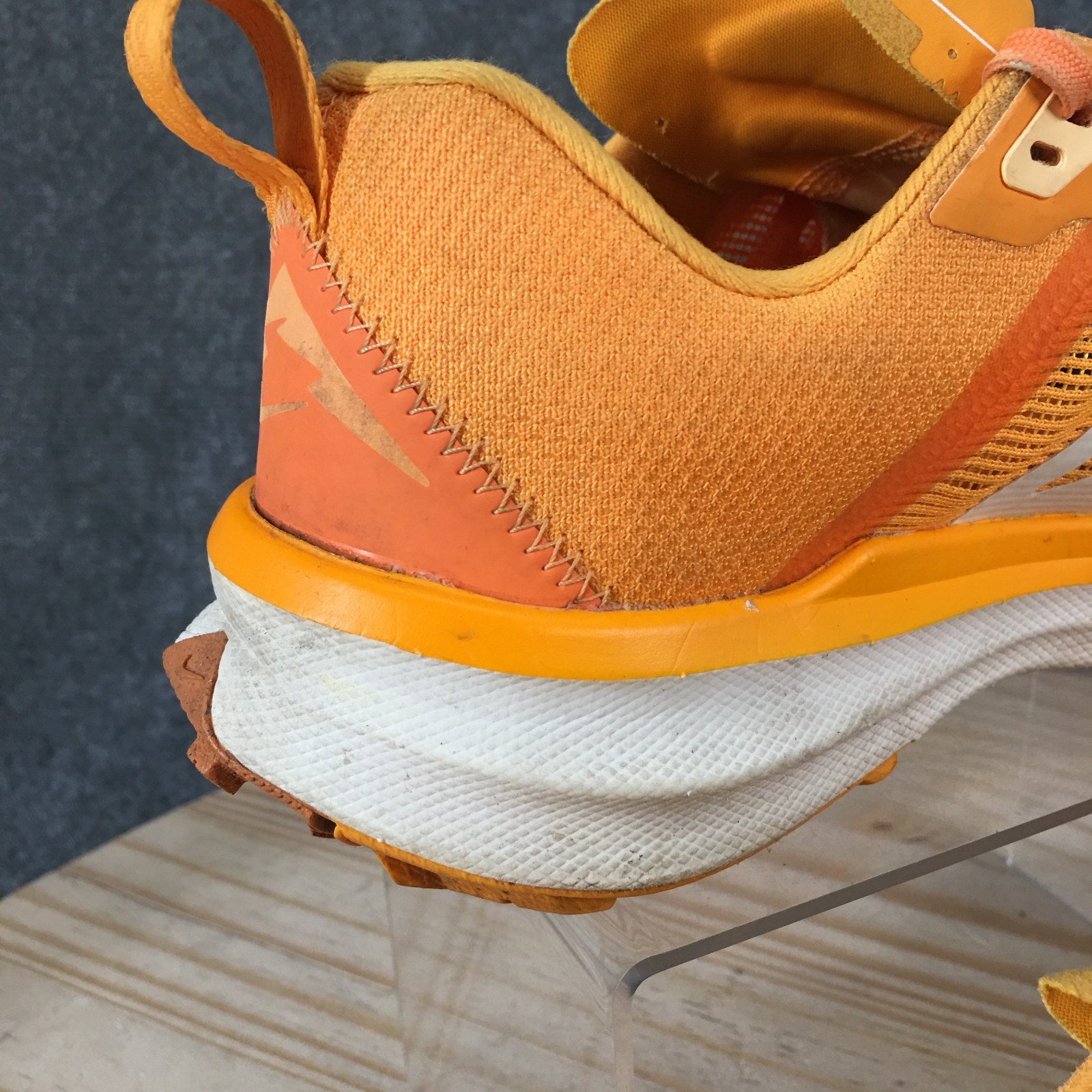 Nike React Terra Kiger 9 Trail Running Shoes Womens 9.5 Lace Up Sneakers Orange image 4
