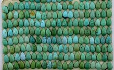 TWO 5mm x 3mm 5x3 Pear Natural Turquoise Cabochon Gem Stone Gemstone ebs5621
