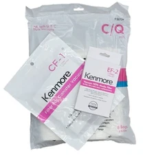 8 Kenmore CQ  Vacuum Bags + 1 EF 2 K3040 86880 + 1 CF 1 81002 5055 50557 50558