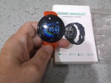 Fitness Steps Tracker Heart Rate Smart watch HryFine Bracelet-Red