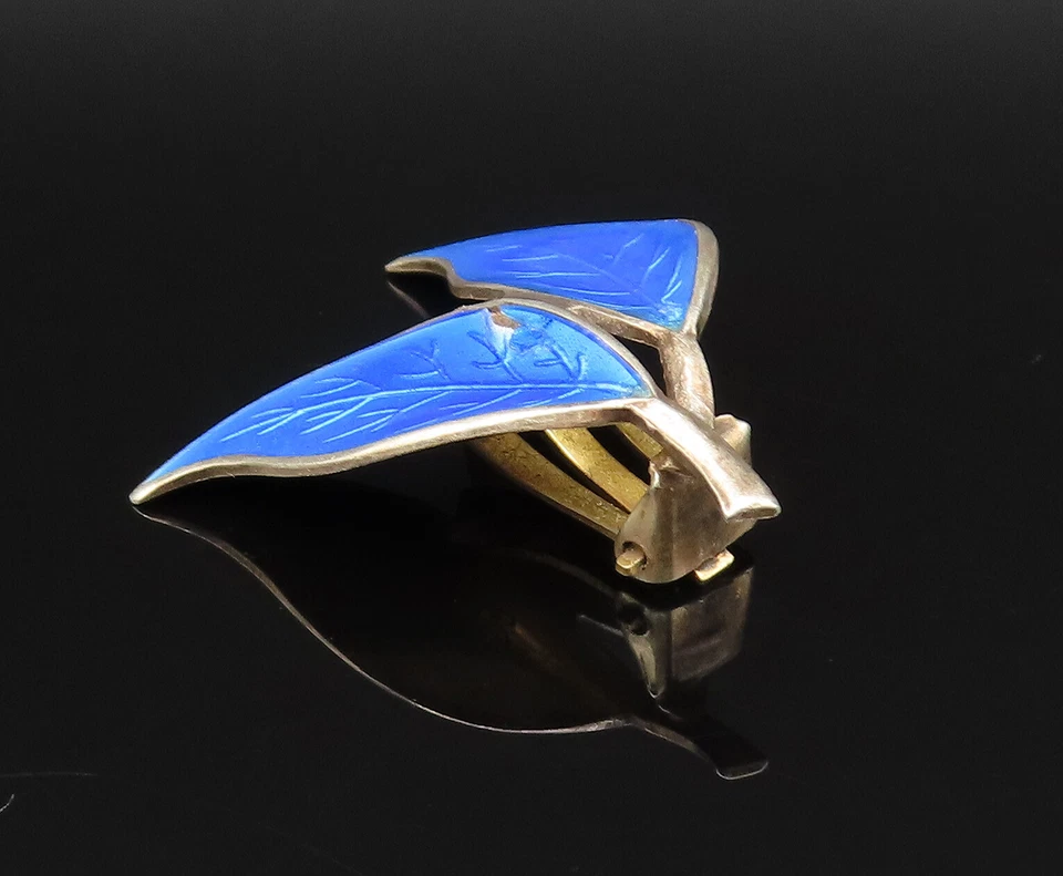 Lote de Pendientes Individuales DAVID DIFFERENTEN NORUEGA 925 Plata Vintage Esmalte EG12021 Foto 3 de 4