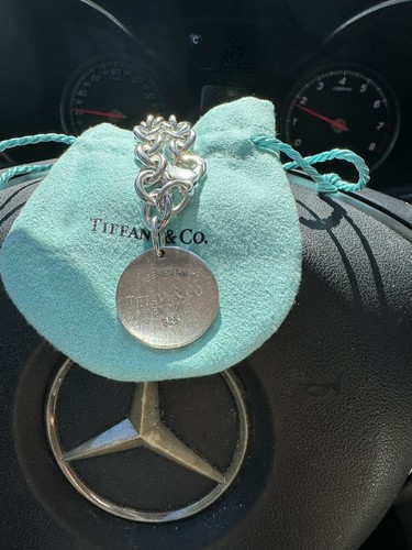 Tiffany & Co. Return To Tiffany Sterling Silver Circle Charm Bracelet W/Pouch - Picture 5 of 20