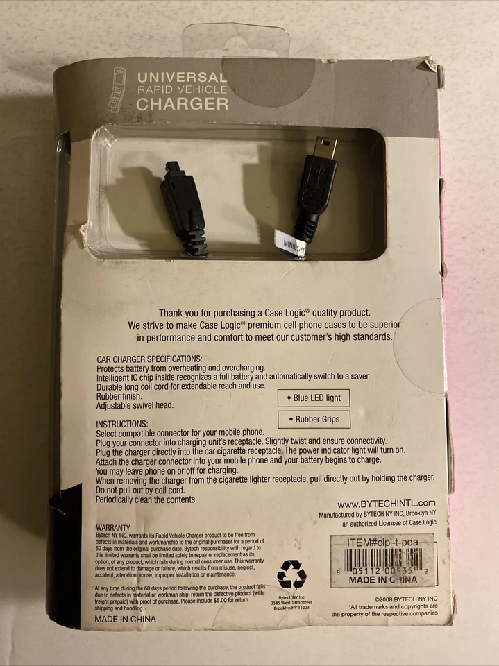 UNIVERSAL RAPID VEHICLE CHARGER TREO FOR MOST BLACKBERRY SMART PHONES FREESHIP - Image 2 of 2