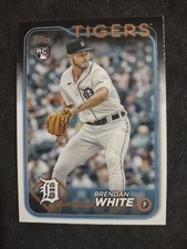 2024 Topps Series 1 Baseball Card #8 Brendan White - Detroit Tigers Rookie 