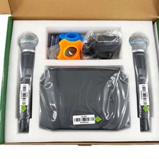 GLXD4 BETA58A UHF Professional Wireless Microphone System 2 Mics 640-690MHz US