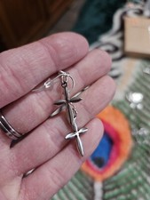 Silver Cross Earrings