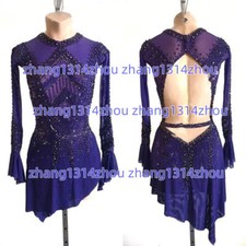 The new ice figure skating dress is available in custom sizes