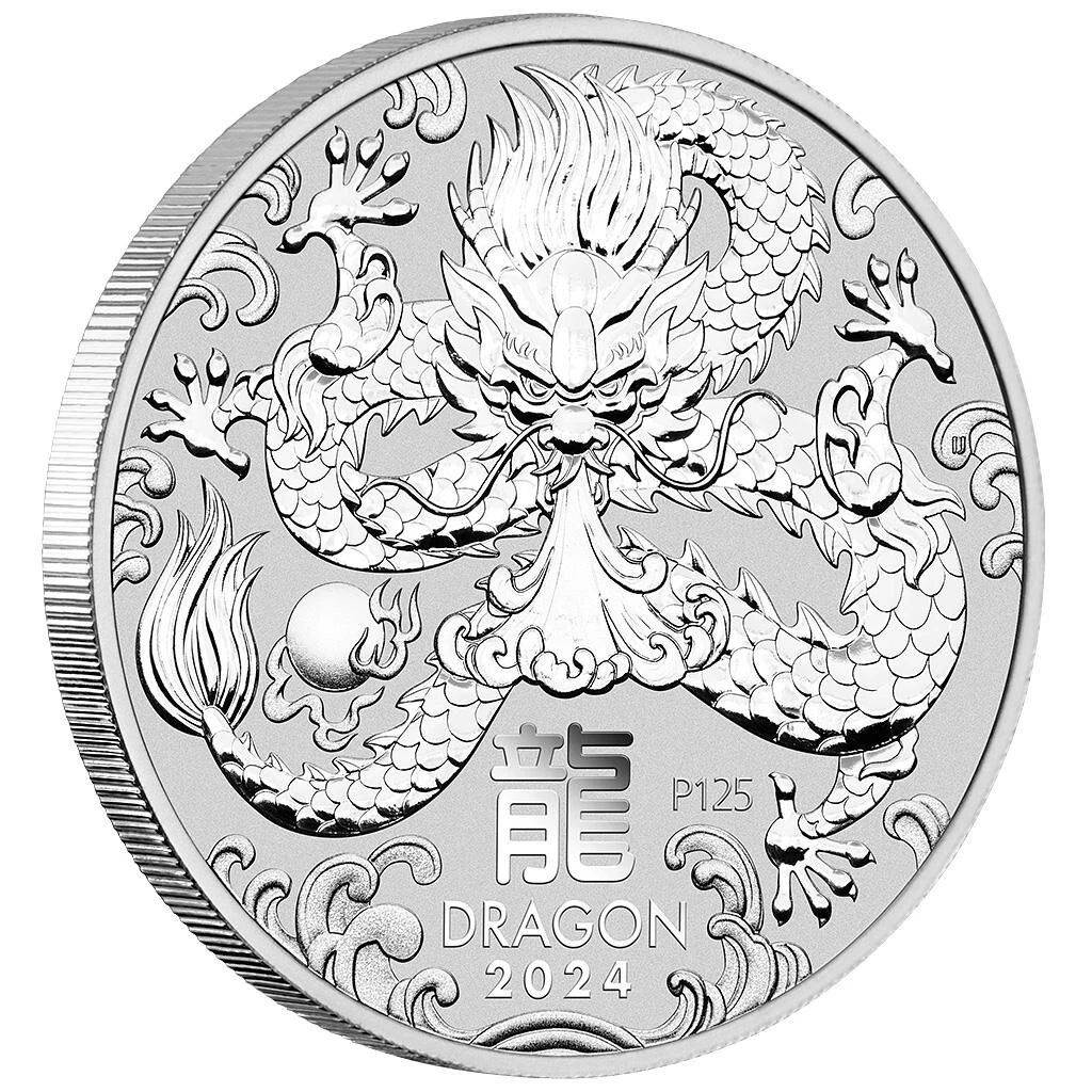 Silbermünze 1kg Jahr des Drachen Lunar III. (5.) 2024 - Australien - ST