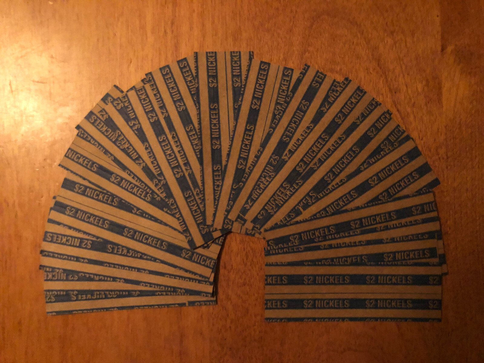 20 US Nickel Coin Wrappers Flat