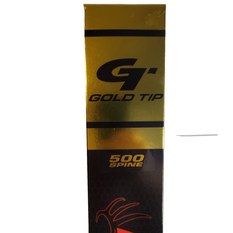 Gold Tip Arrows Hunter Black 500 1/2 Dozen 2″ Raptor Vanes #87651 - Image 3 of 4