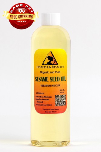 SESAME OIL REFINED ORGANIC by H&B Oils Center EXPELLER PRESSED 100% PURE 24 OZ - Picture 4 of 12