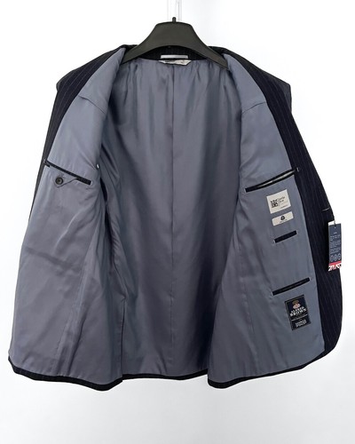 Nuevo con etiquetas Chaqueta/Ablazer Traje Marks and Spencer 44" Inspirado en Savile Row Azul Oscuro - Imagen 2 de 5