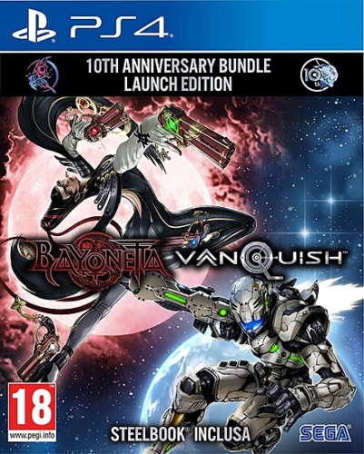 Bayonetta & Vanquish 10th Anniversary Bundle - Bundle Limited - PS4 - STEELBOOK - Picture 1 of 5
