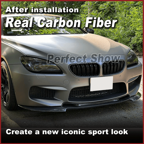 Fit For BMW 6 Series F06 F12 F13 M6 Real Carbon Fiber Front Bumper Lip Spoiler  - Bild 4 von 21