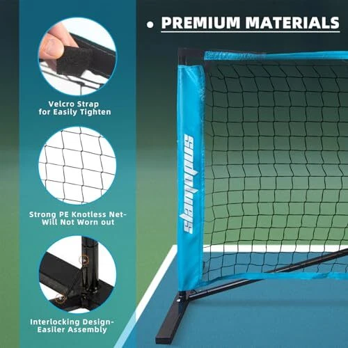 Pickleball Net,Portable Pickleball Net Outdoor System, 22 FT Pickleball Nets Pickleball Net,Portable Pickleball Net Outdoor System, 22 FT Pickleball Nets