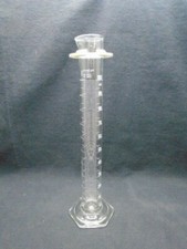 PYREX Class B Glass 100mL Single Scale TC Graduated Cylinder Hex Base 3022-100 B