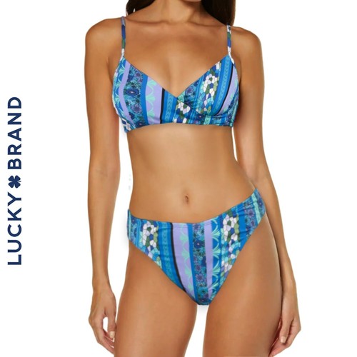 NWT Lucky Brand Floral Print Swim Bikini Top and Bottom Collection S,M,L - 第 1/12 張圖片
