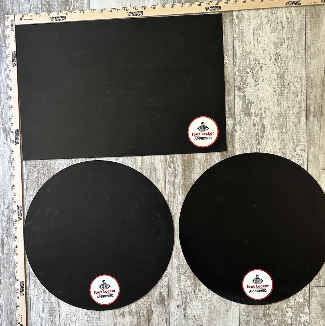 FOOTLOCKER Shoe Sneaker Light Box Plastic Display Poster Advertising Set Of 