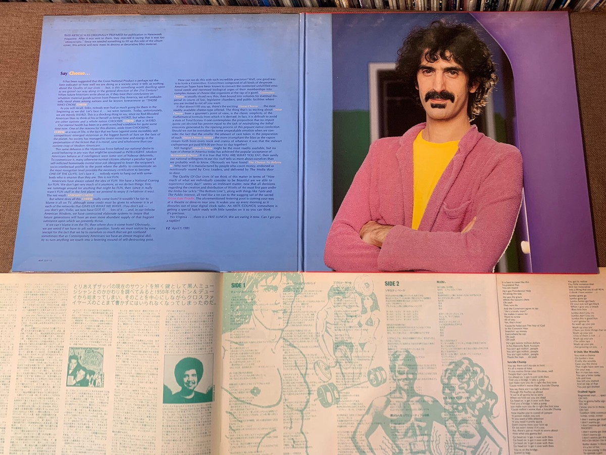 FRANK ZAPPA You Are What You Is JAPAN LP RECORD 40AP 2217~8 w