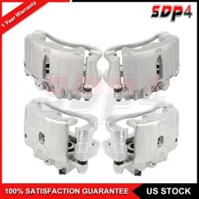 Brake Front And Rear Pair Calipers w/Bracket Fits 2003-2006 Chevy Silverado 1500