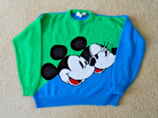 Vintage Mickey  Co Mickey Minnie Mouse Disney Knit Pullover Sweater 90s XL