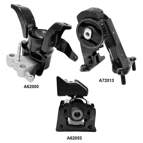 Front, Rear & Right Engine Mounts 3PCS For Toyota Prius 15-10 L4-1.8L ...