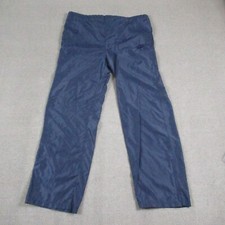 Men's 1980s Blue Tag Nike L Navy Nylon Windbreaker Track Joggers Pants VTG Rare