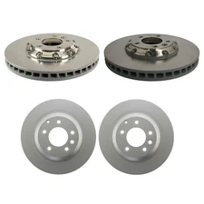 SHW Performance OEM Front Rear Disc Brake Rotors Kit for Porsche Cayenne Turbo S