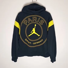 Paris Saint Germain x Jordan Hoodie Men's Small Ligue 1 Pouch Hood Back Hit