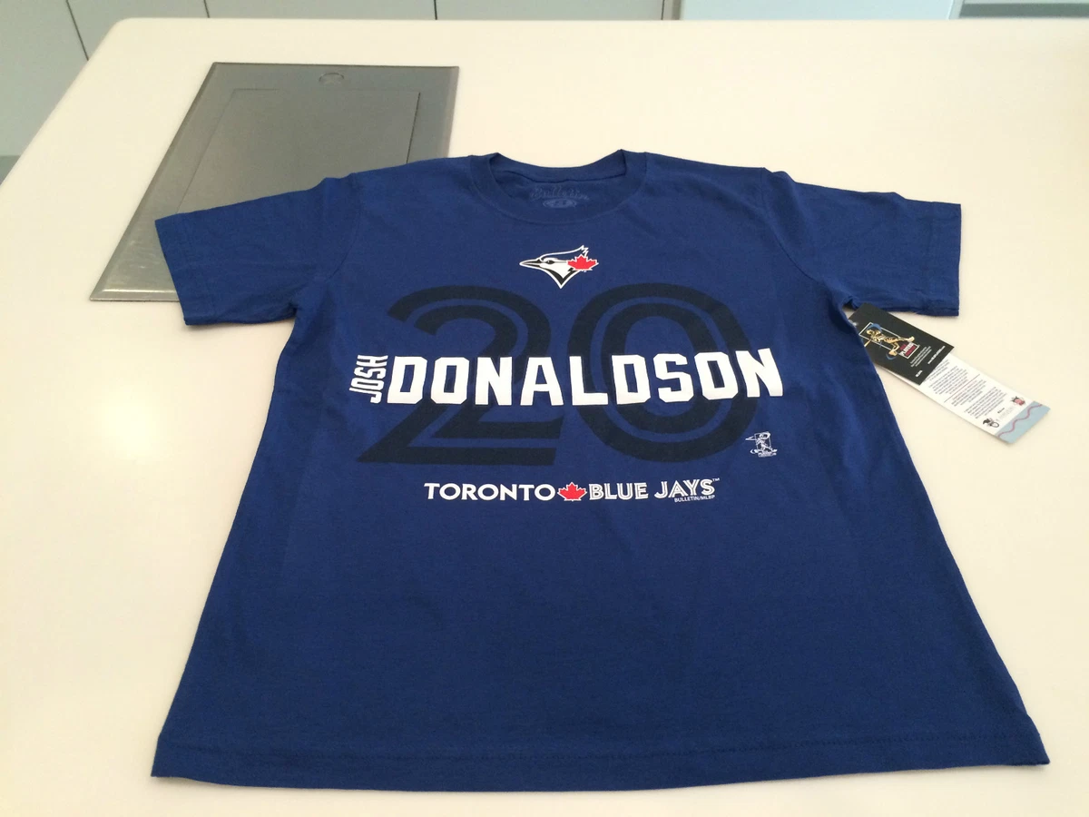 Toronto Blue Jays Josh Donaldson XL Name Number Blue T Shirt Youth Bulletin