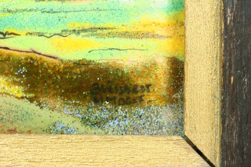 Esmalte Limoges. S.XX. Firmado. Limoges enamel. S.XX. Signed - Imagen 9 de 11