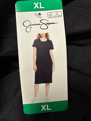 jessica simpson t shirt dress Jessica Simpson Women's Soft Jersey Side Slits T-Shirt Midi Dress-Red / L