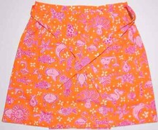 Lilly Pulitzer Sea-Life And Birds Wrap Skirt Size 2