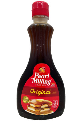 Case of Twelve 12 oz. Bottles Pearl Milling Company Original Syrup 144 oz Total