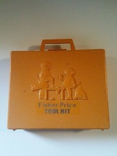 Fisher Price Tool Kit Drill Set Tools Case only Vintage toy