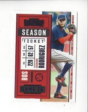 2020 Contenders Baseball Purple Season Ticket Parallel Singles - You Choose