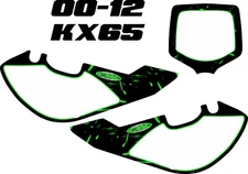 Fmf Exhaust Number Plate Kit fit Kx65 00-24 Plate Graphics Decal kx 65