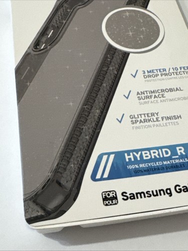 ITSKINS Hybrid_R Case for Samsung Galaxy S23 - Sparkle Smoke Finish - Picture 2 of 11