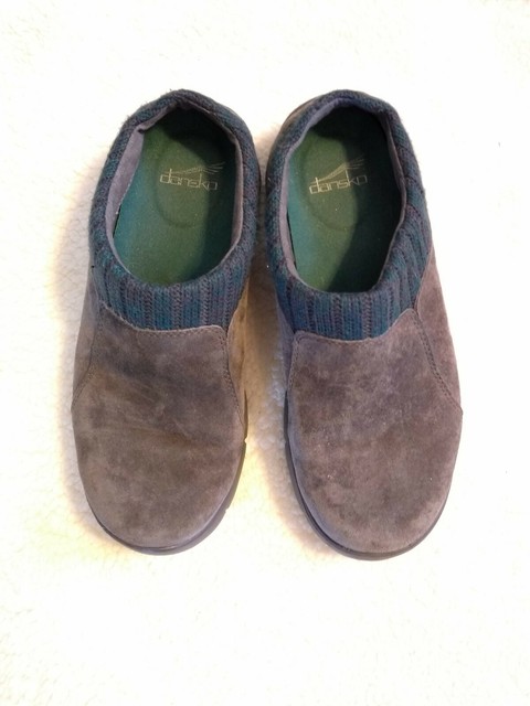 dansko eartha suede clogs