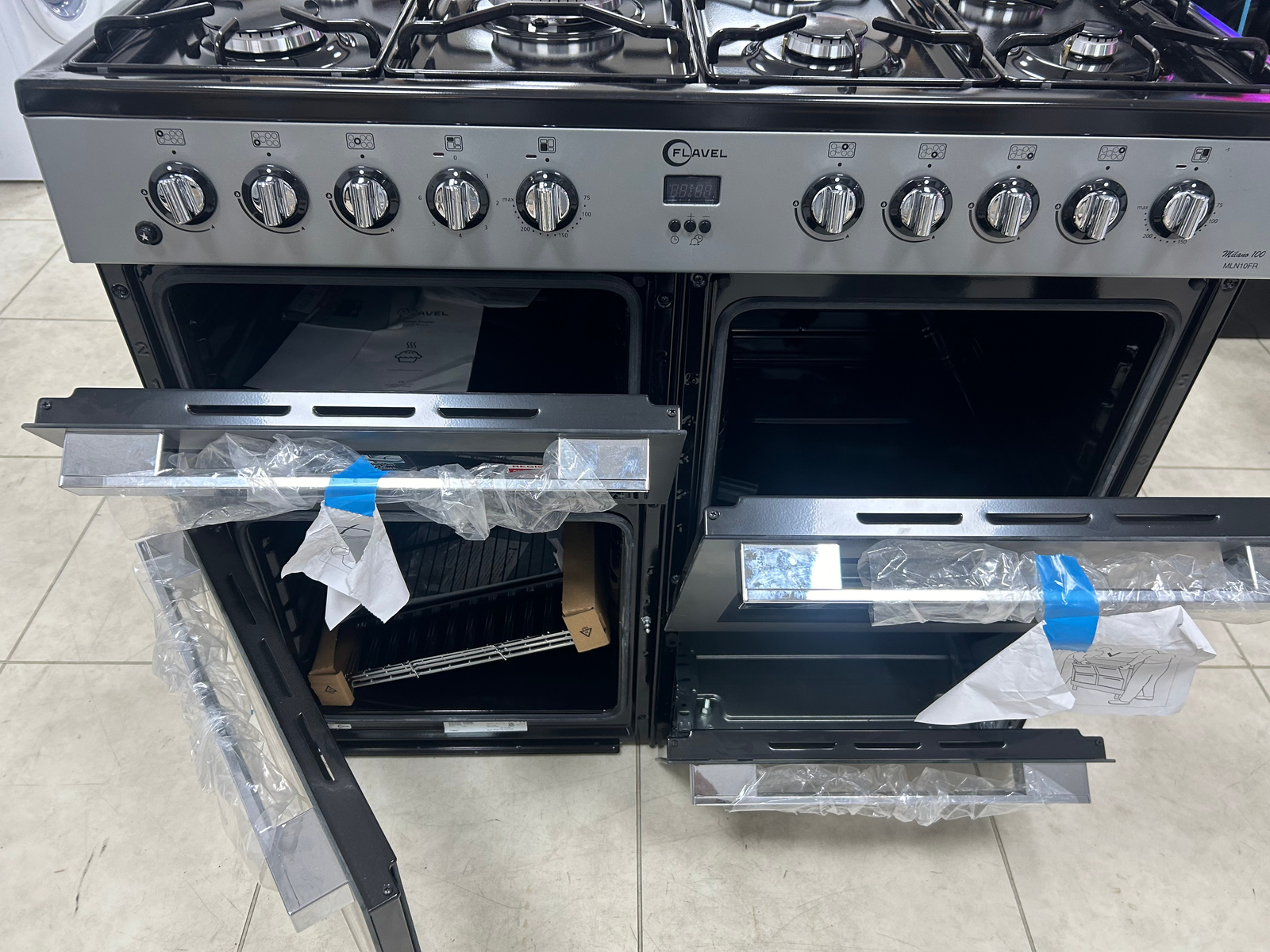 Flavel MLN10FRS 100cm Dual Fuel Range Cooker eBay