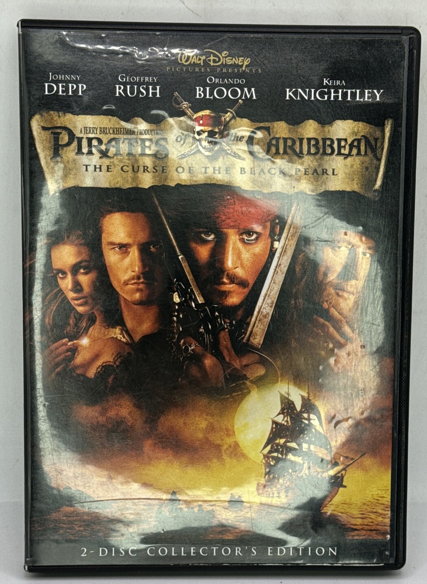 Pirates of the Caribbean: The Curse of the Black Pearl (DVD, 2003