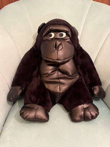Vintage Gorilla Ape Plüsch Affe Rucksack Backpack Tasche * Bitte Beschreibung lesen.