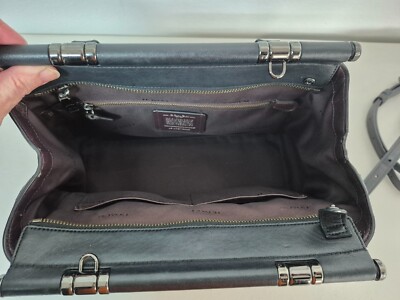 COACH #26833 Grace Bag With Quilting And Rivets Black Leather