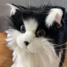 Stuffed Animals Handmade Realistic Cat Plush Toy Companion Pet for Elderly