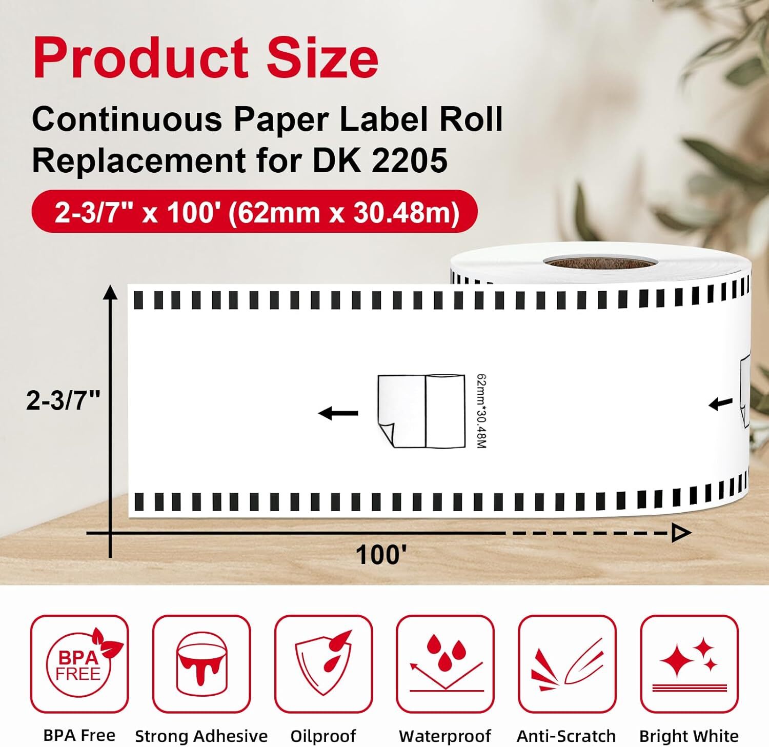 2160 Thermal Shipping Labels 4.07x6.4 Inches Compatible with QL-1100 QL-1 Printers