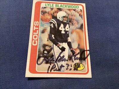 LYLE BLACKWOOD SIGNED, MINT  1978  CARD # 89 SEAHAWKS/ FREE POSTAGE!!!
