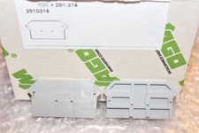 Image of 5 Pieces WAGO 281-316 End And Intermediate Plate, 3 Mm Thick, Gray